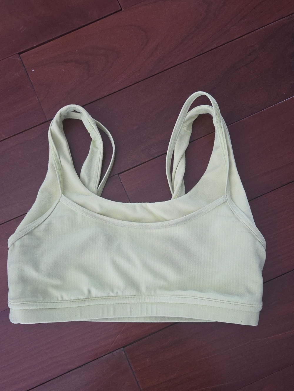 Lululemon Double Bra Light Yellow Bra